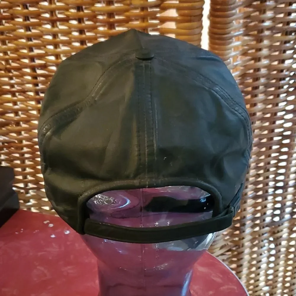 Leather San Francisco 49ers hat...Vintage